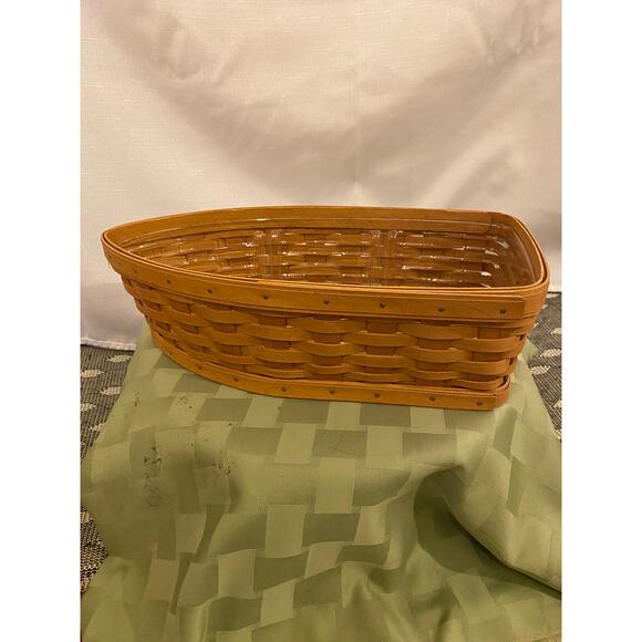 Longaberger Row Your Boat Basket+Plastic Protector SIGNED by 6 FAMILY members - Picture 5 of 14